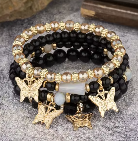 Pulseras de Cuentas Mariposa Encantada