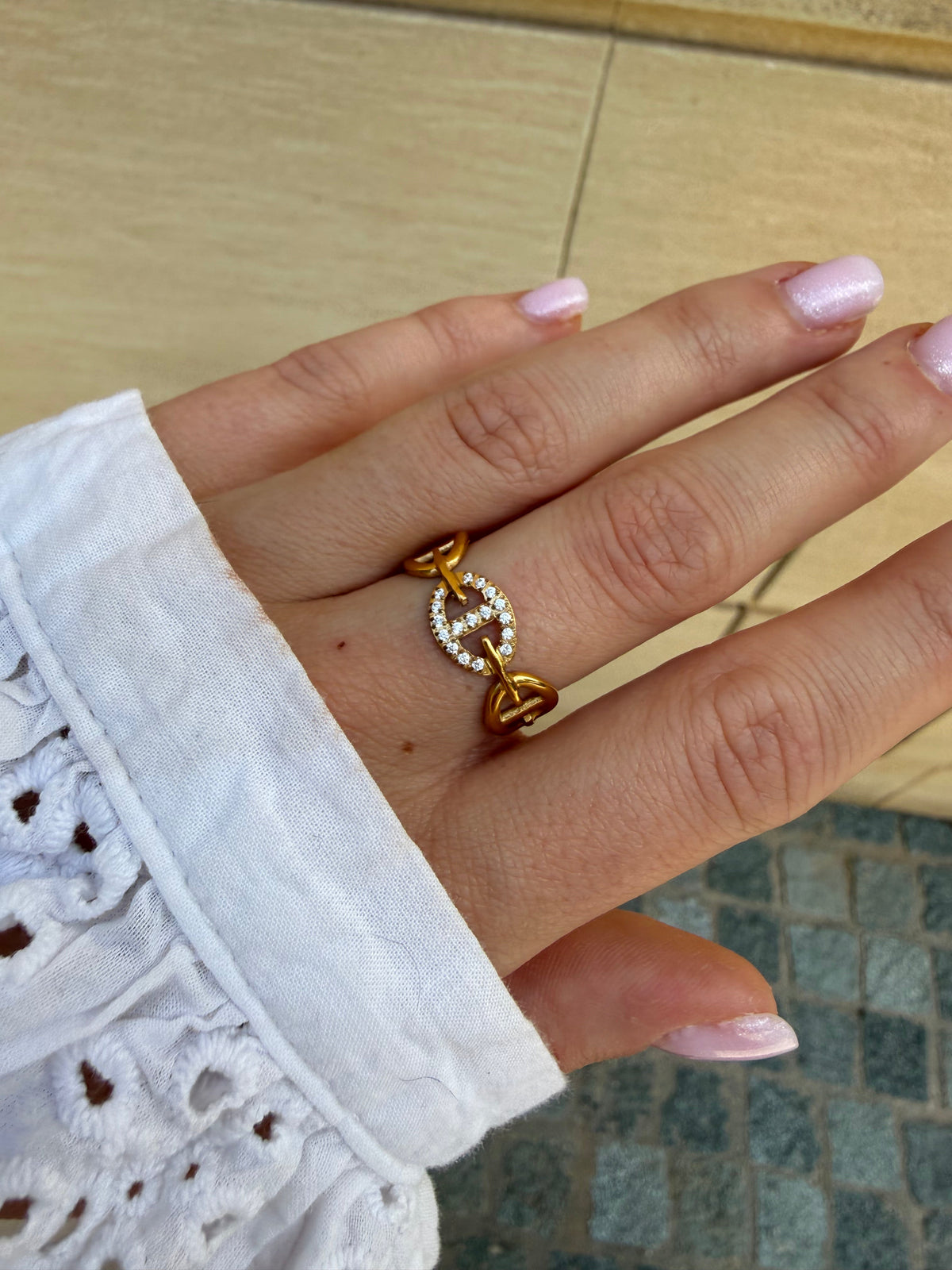 ANILLO ESLABÓN MARINO ✨