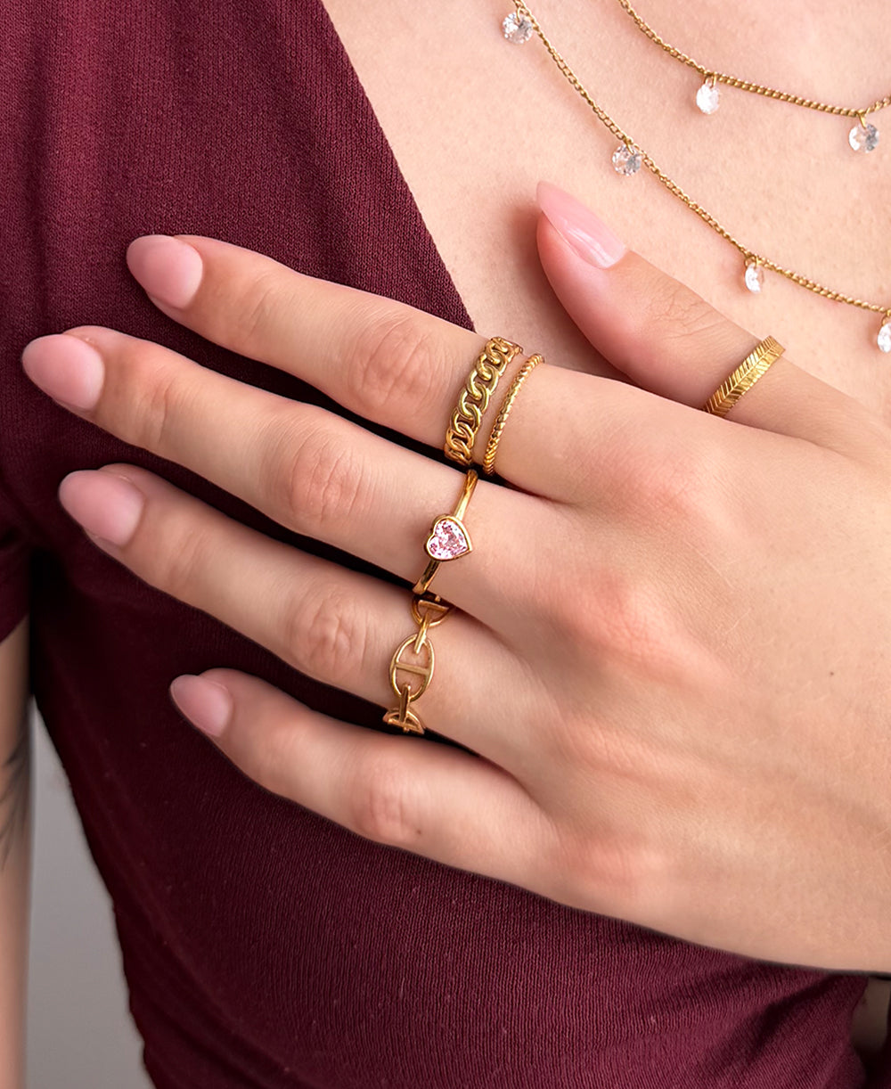 💚 Anillo Corazón Esmeralda