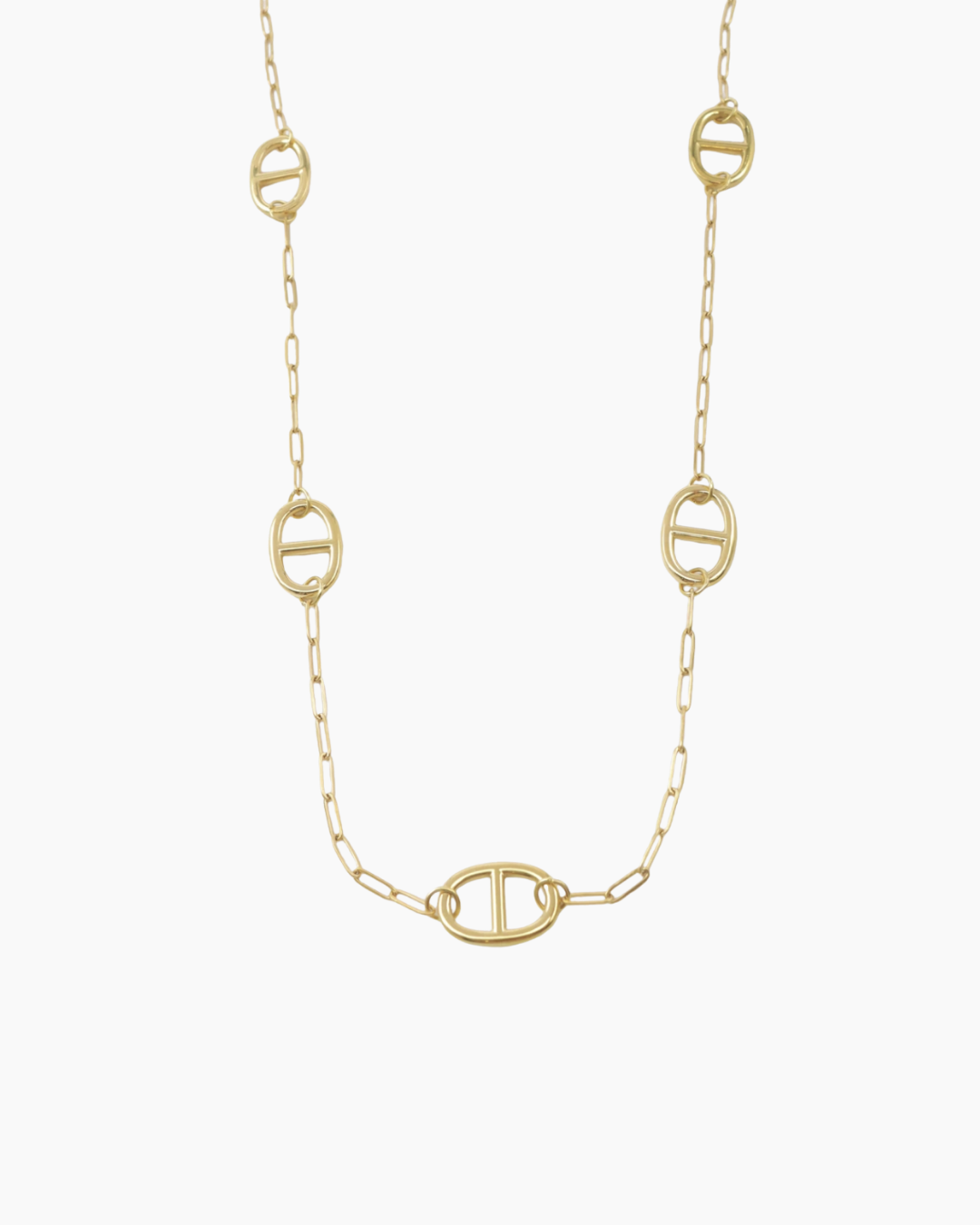 COLLAR LARGO ESLABÓN MARINO 🔗✨