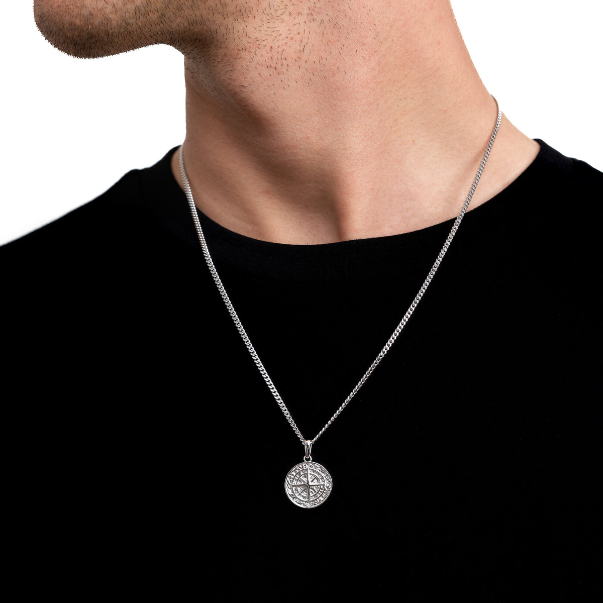 COLLAR MEDALLÓN PLATA 925 🩶✨
