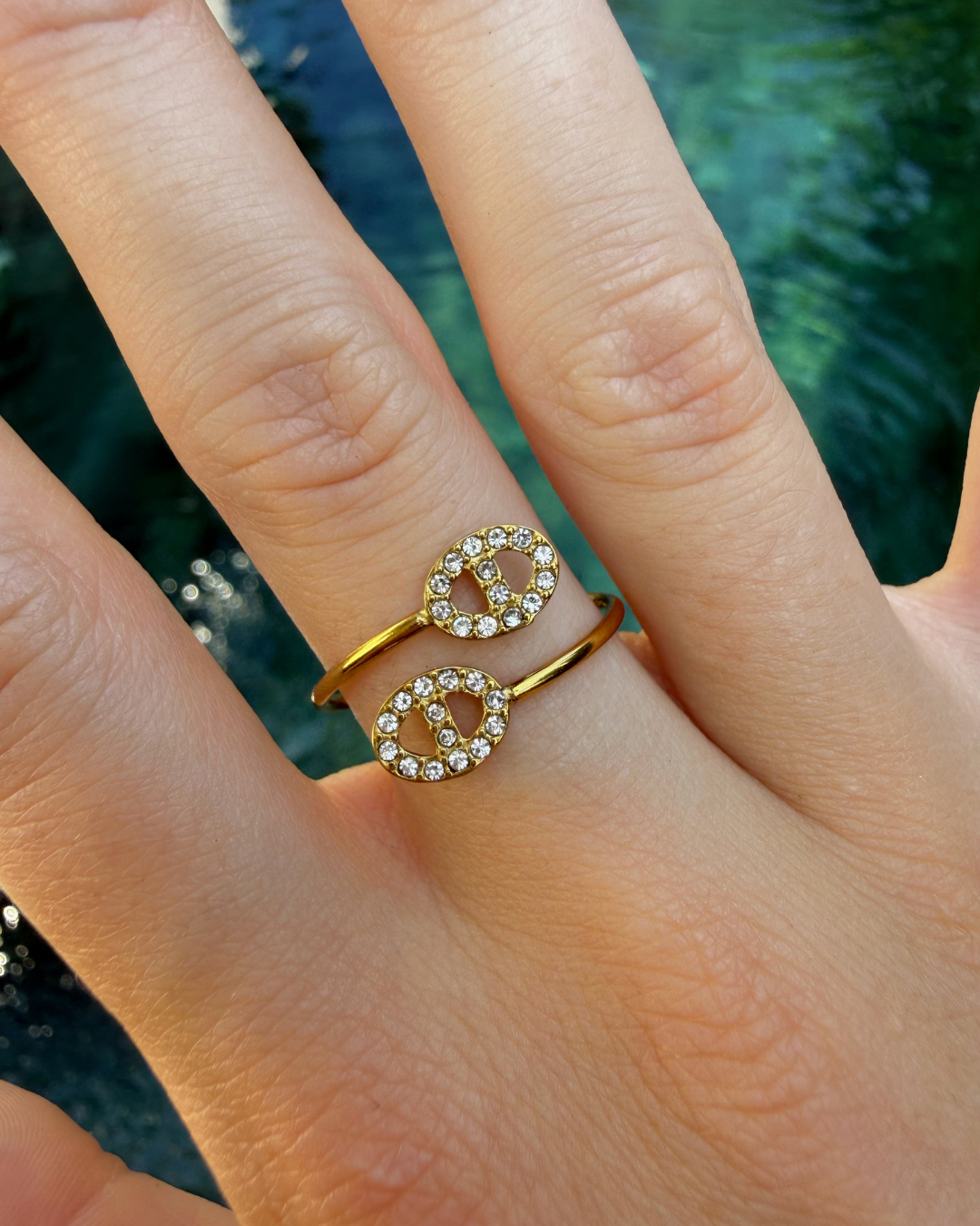 Anillo Doble Eslabón Ámera