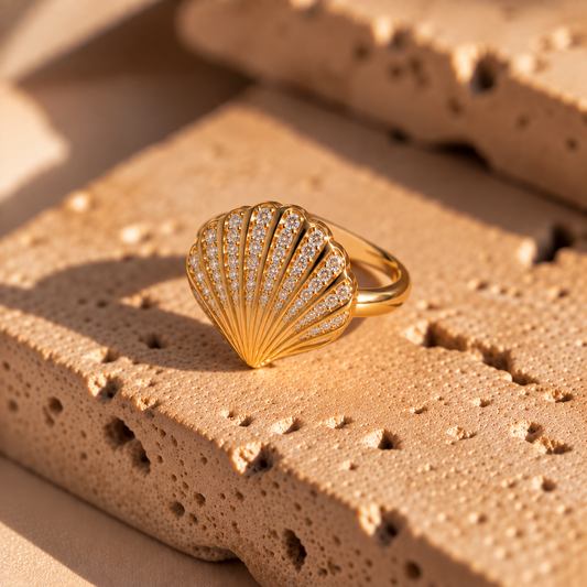 Anillo concha ✨