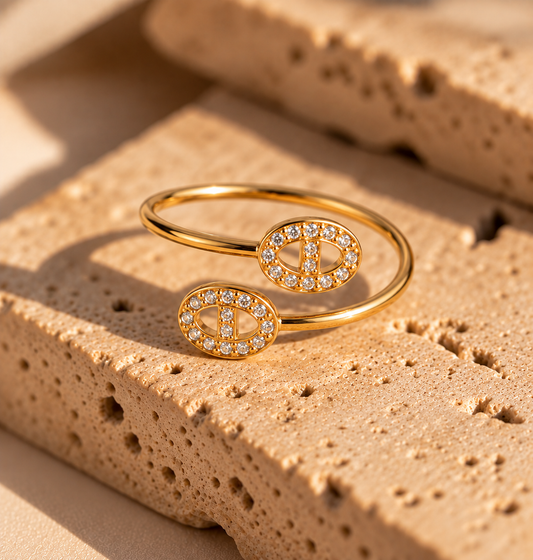 Anillo Doble Eslabón Ámera