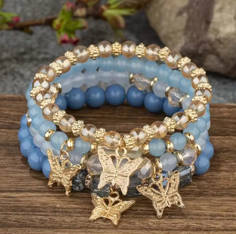 Pulseras de Cuentas Mariposa Encantada