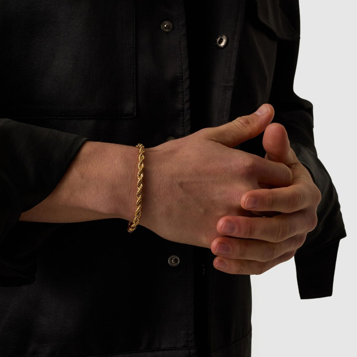 Pulsera de Cuerda (Oro) 5mm