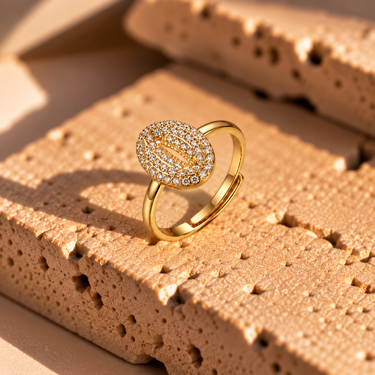 Anillo Concha Brillante Ámera