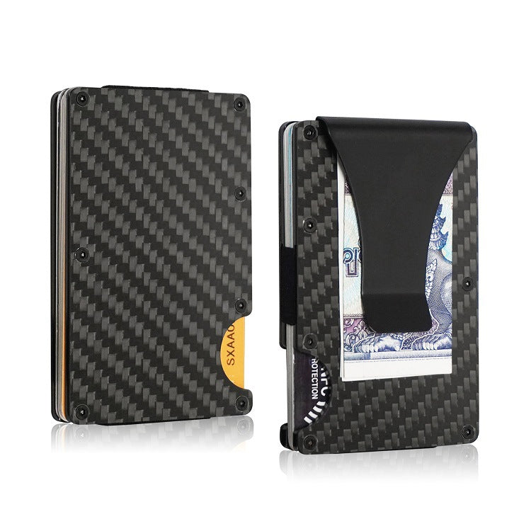 Cartera y Tarjetero de Fibra de Carbono con Bloqueo RFID