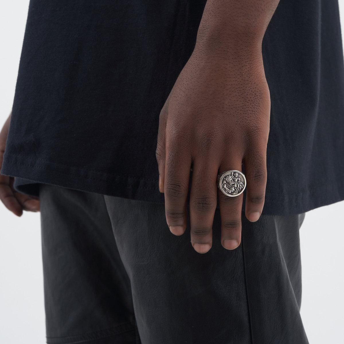 ANILLO SAN CRISTÓBAL PLATA ✝️🛡️
