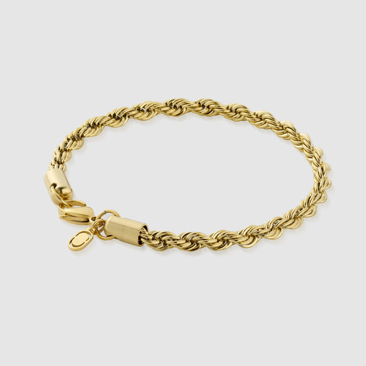 Pulsera de Cuerda (Oro) 5mm