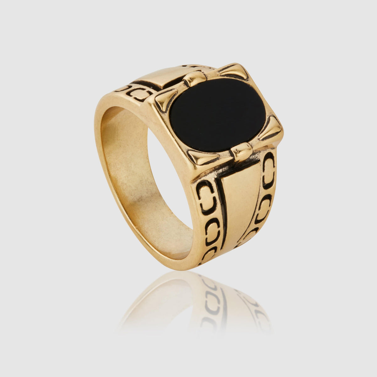 ANILLO ÓNIX BLACK 18K 🖤✨