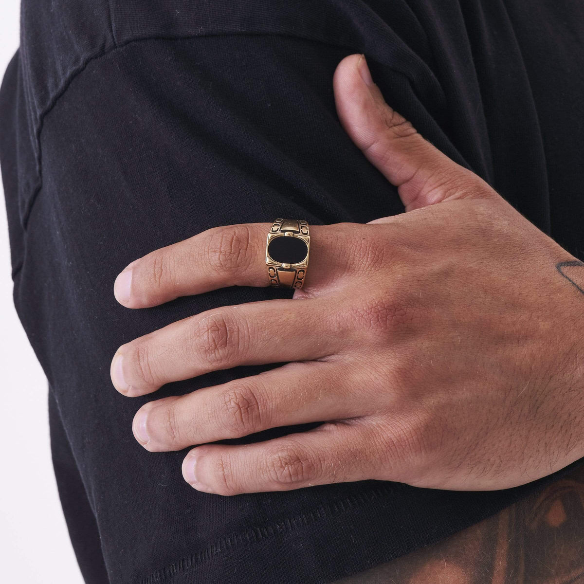 ANILLO ÓNIX BLACK 18K 🖤✨