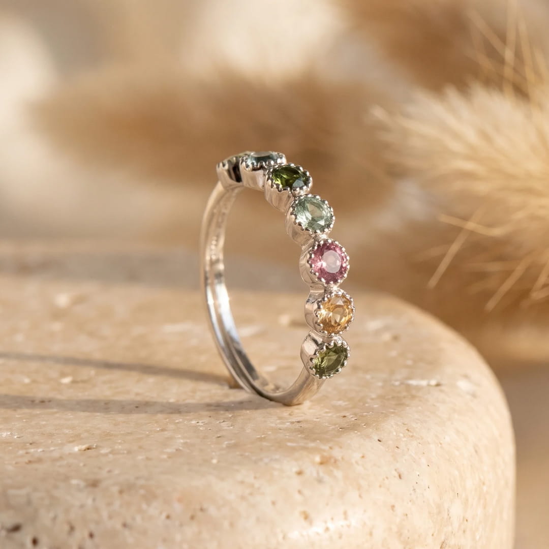 ANILLO MANGALA DE TURMALINAS 🌸