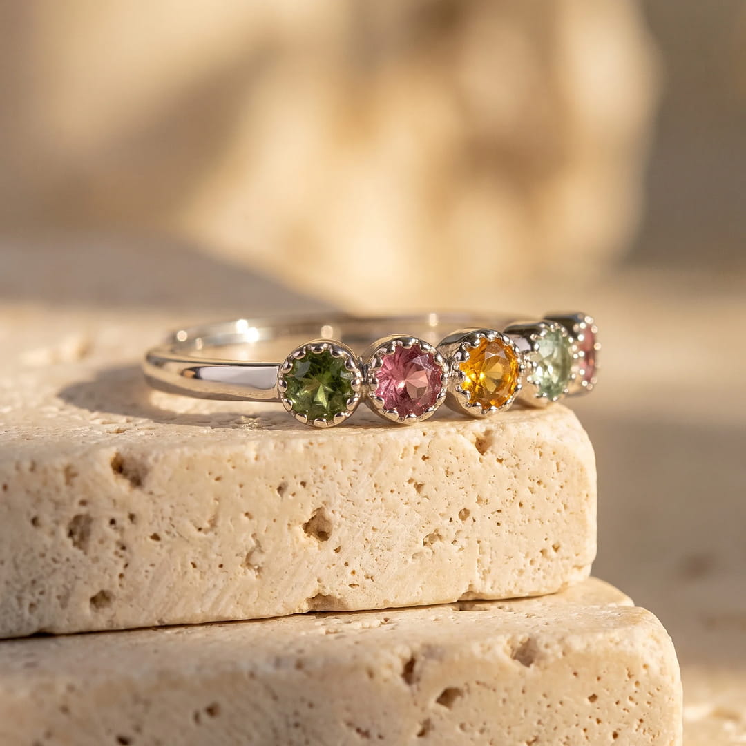 ANILLO MANGALA DE TURMALINAS 🌸
