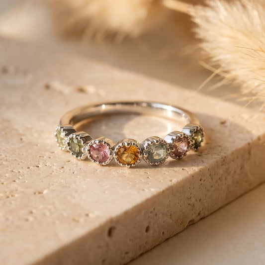 ANILLO MANGALA DE TURMALINAS 🌸