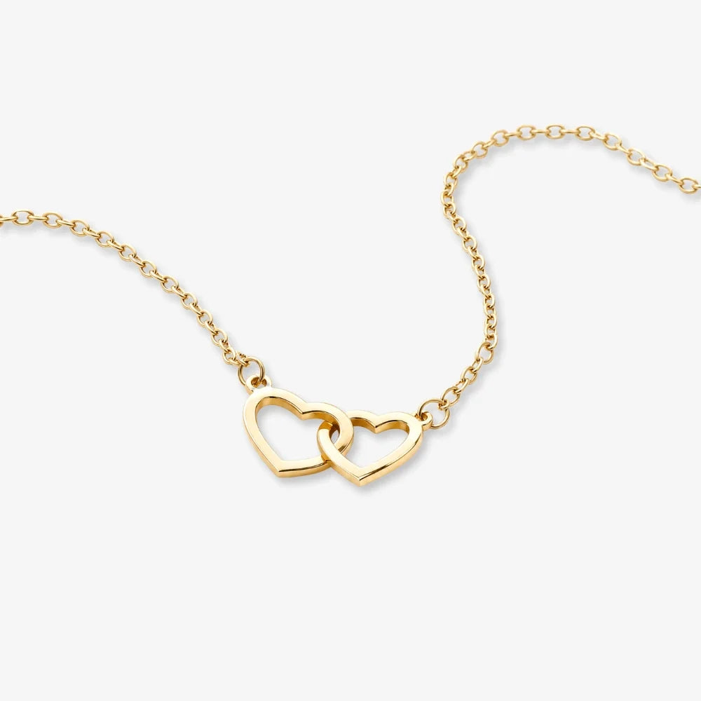 COLLAR CORAZONES ENTRELAZADOS ❤️✨