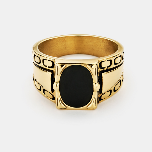 ANILLO ÓNIX BLACK 18K 🖤✨