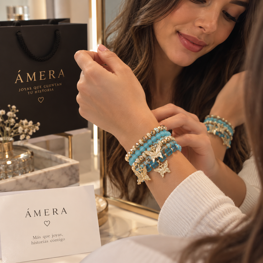 Pulseras de Cuentas Mariposa Encantada