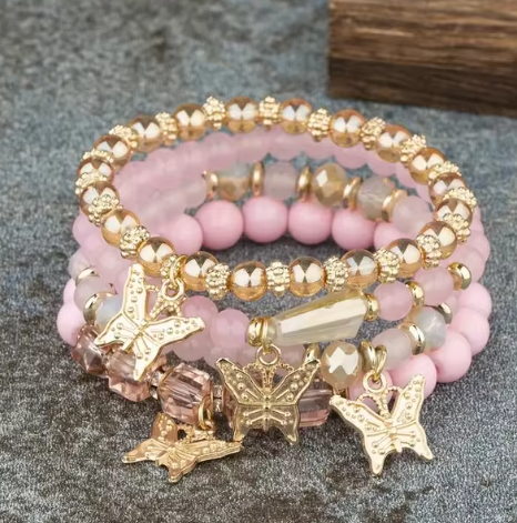 Pulseras de Cuentas Mariposa Encantada