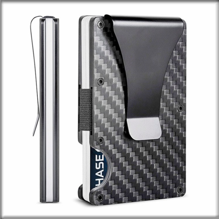 Cartera y Tarjetero de Fibra de Carbono con Bloqueo RFID