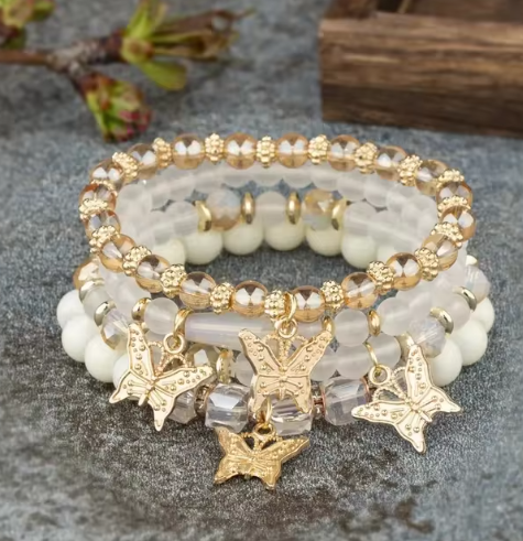 Pulseras de Cuentas Mariposa Encantada