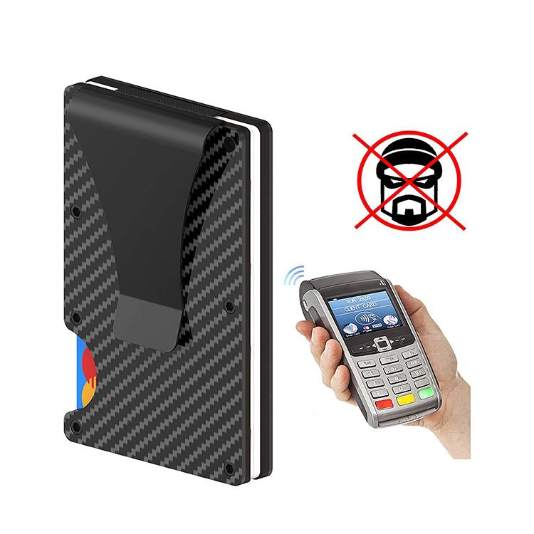 Cartera y Tarjetero de Fibra de Carbono con Bloqueo RFID