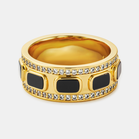ANILLO ONYX GOLD 18K 🖤✨