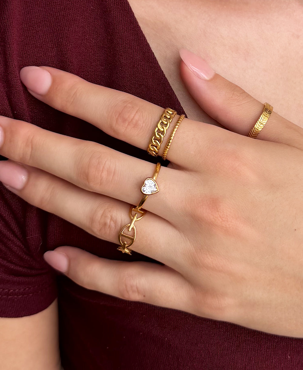 💚 Anillo Corazón Esmeralda