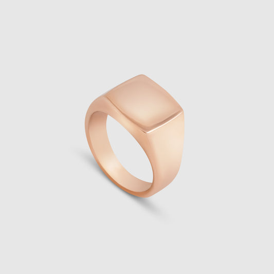 ANILLO SELLO ORO ROSA ✨